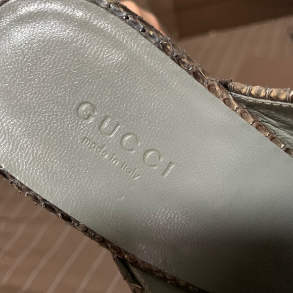 Vintage Gucci Python Clogs - Picture 3 of 5